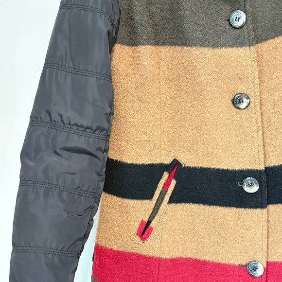 Montana Co. Mixed Media Colorblock Coat - Picture 3 of 8